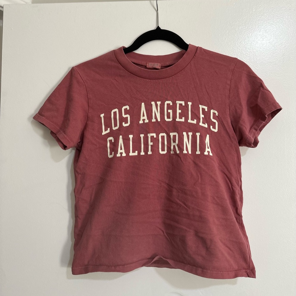 John Galt brandy melville los angeles baby tee one size
